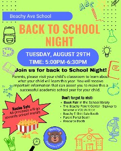 Back To School Night Flyer